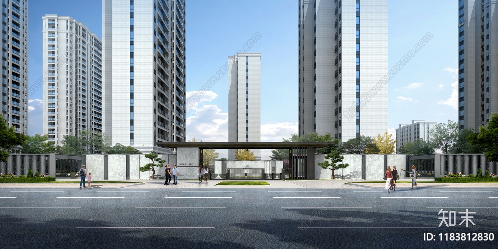 新中式住宅楼建筑施工图下载【ID:1183812830】