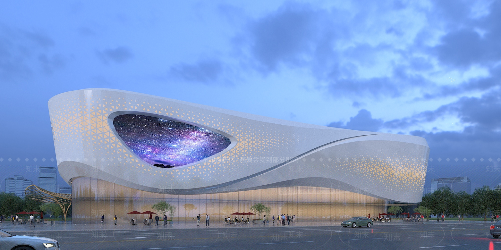 现代商场外观3D模型下载【ID:1183825619】