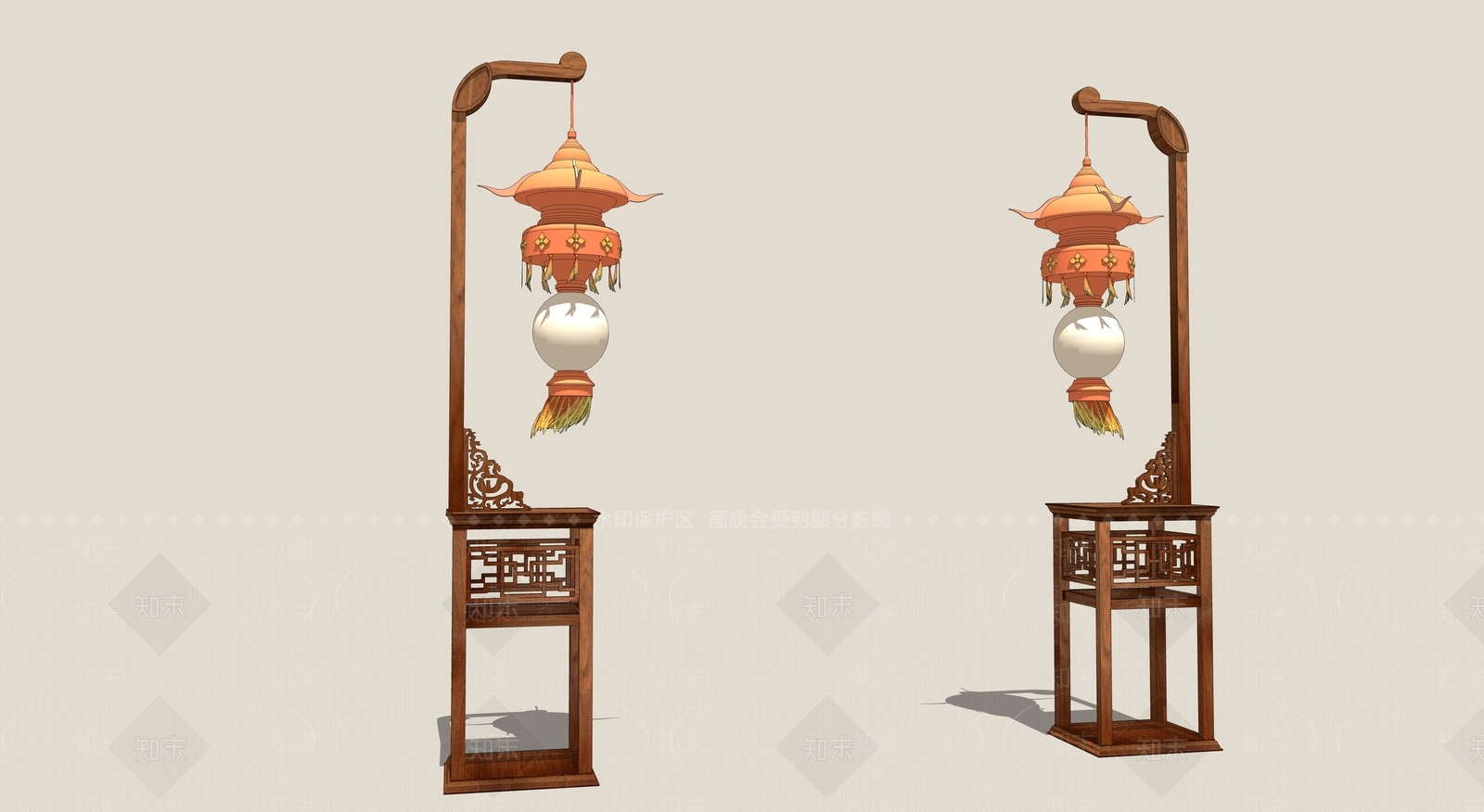 中式美陈SU模型下载【ID:1183827600】