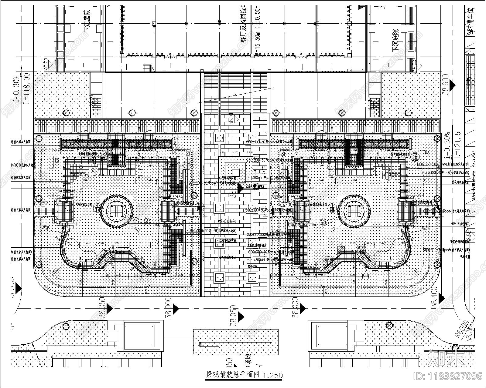 现代新中式校园景观cad施工图下载【ID:1183827096】