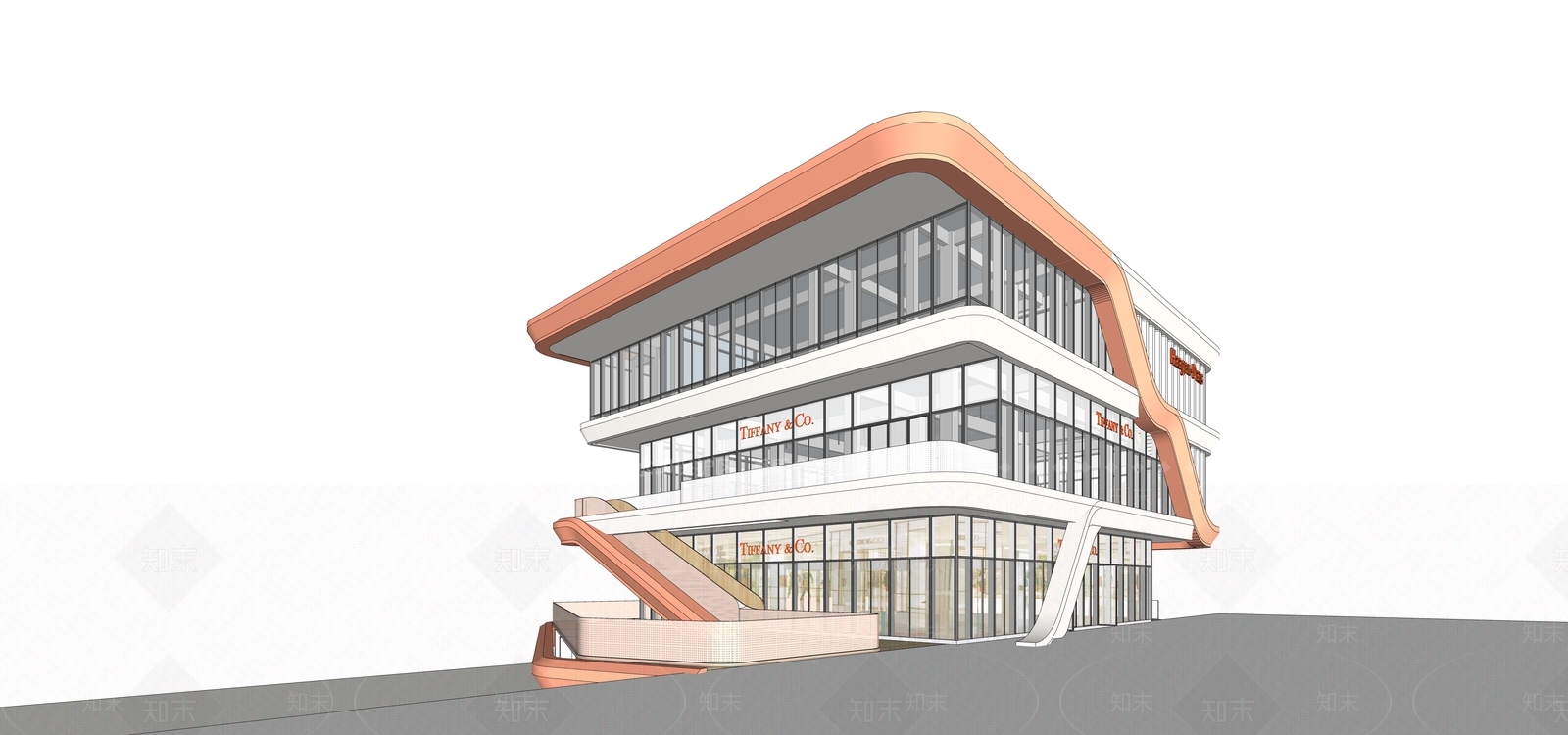 现代小公建SU模型下载【ID:1183831557】