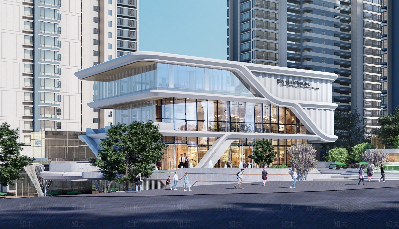 现代小公建SU模型下载【ID:1183831557】