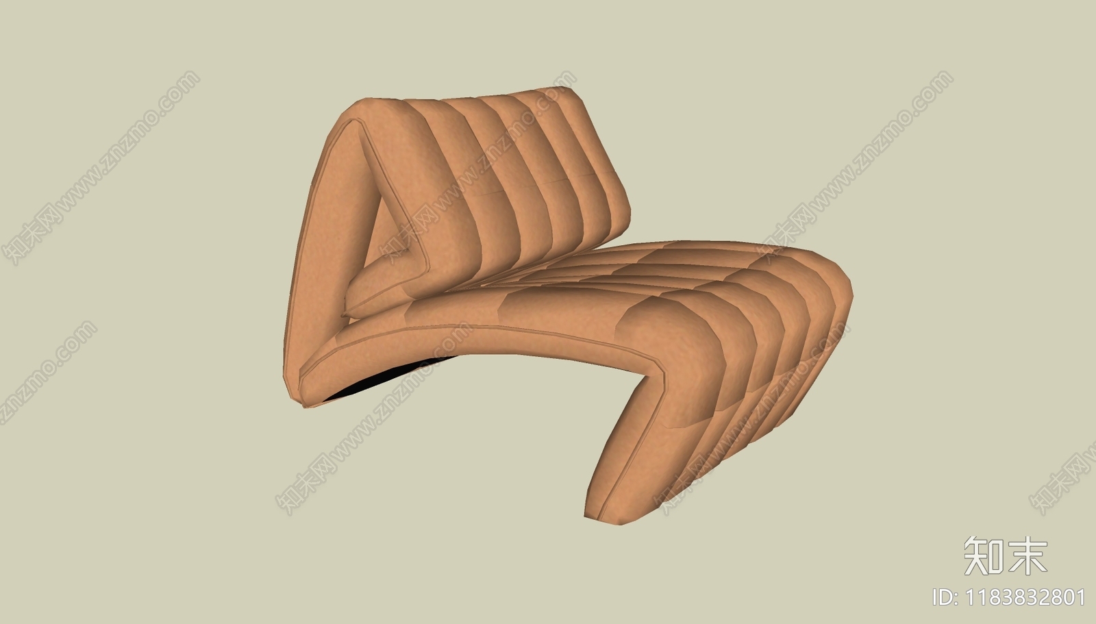 现代躺椅SU模型下载【ID:1183832801】