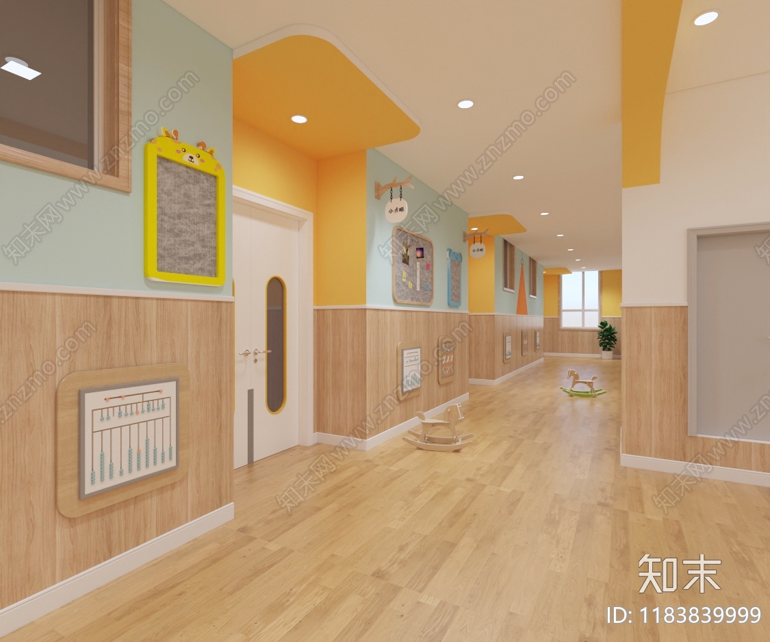 现代幼儿园cad施工图下载【ID:1183839999】