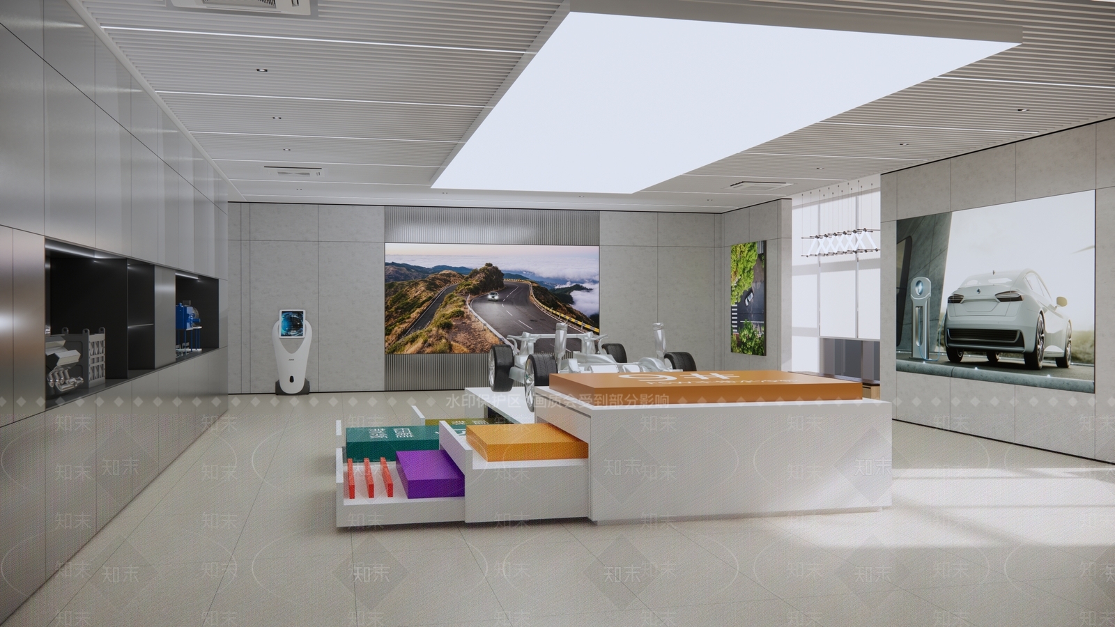 现代汽车展厅SU模型下载【ID:1183840402】