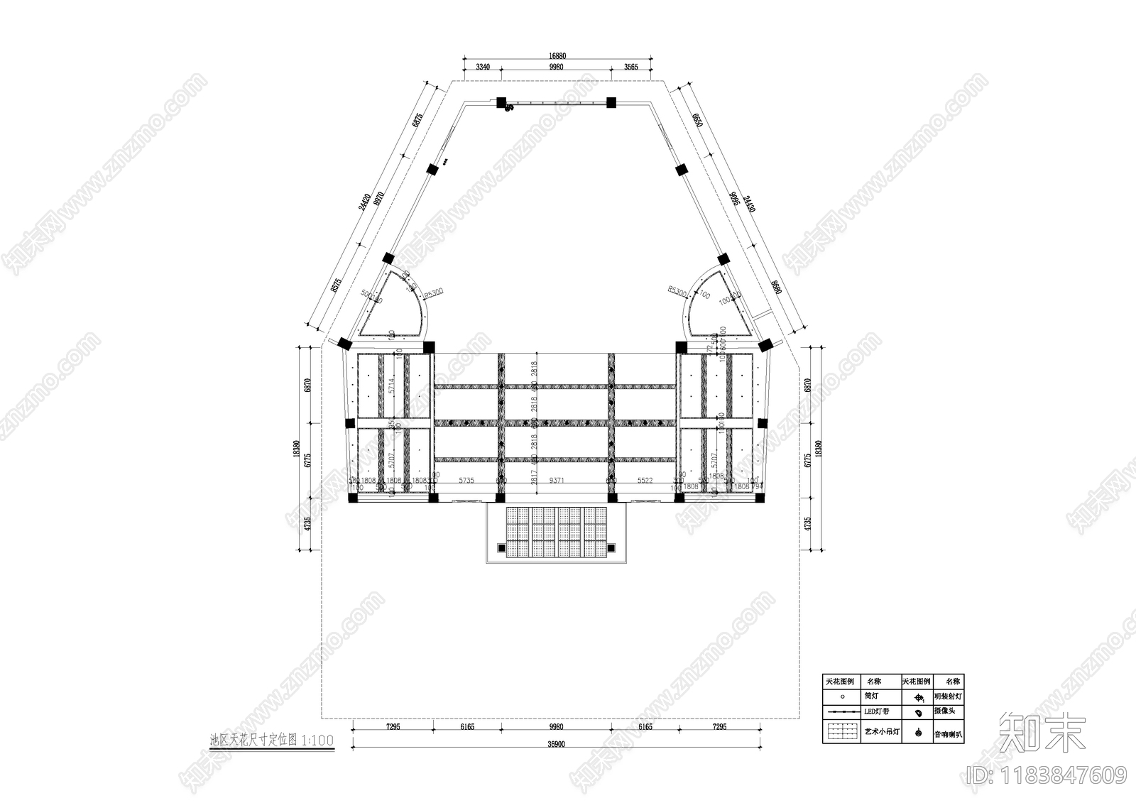 新中式中式酒店施工图下载【ID:1183847609】