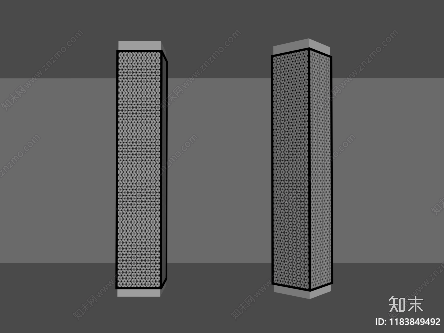 现代柱子SU模型下载【ID:1183849492】