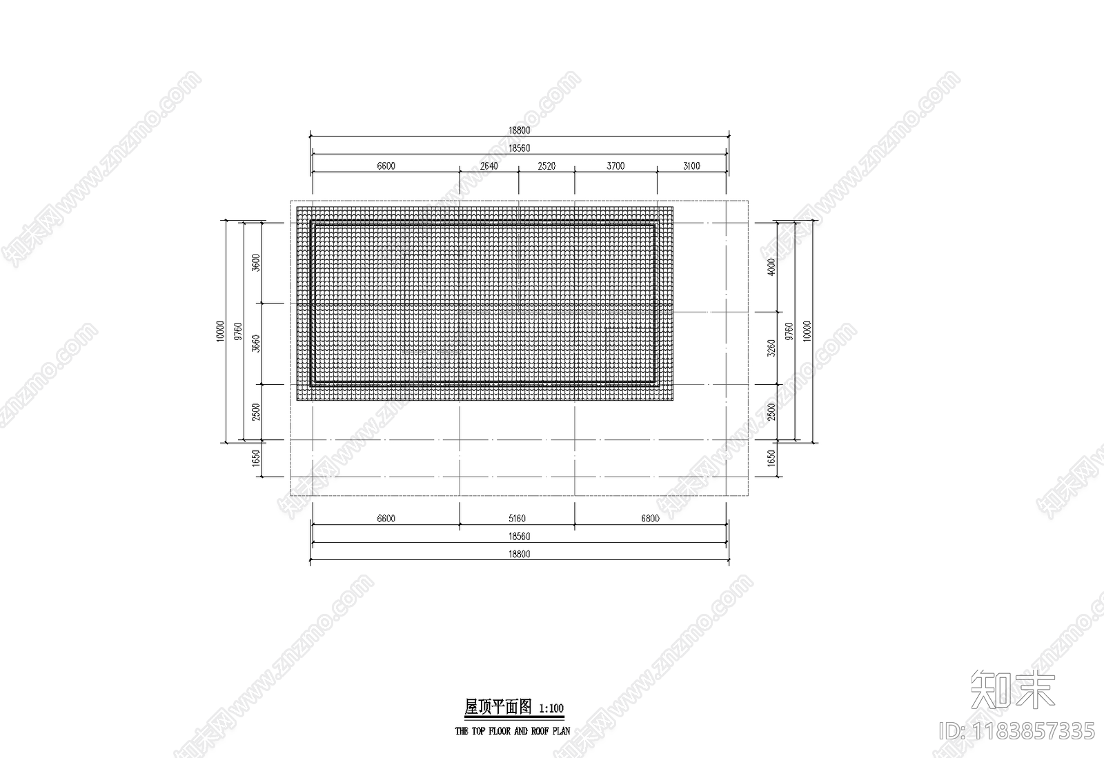 新中式别墅建筑cad施工图下载【ID:1183857335】