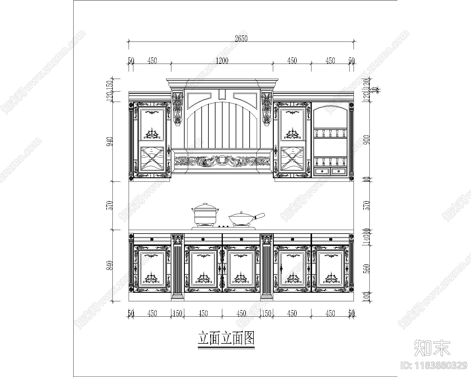 美式综合家具图库施工图下载【ID:1183880329】