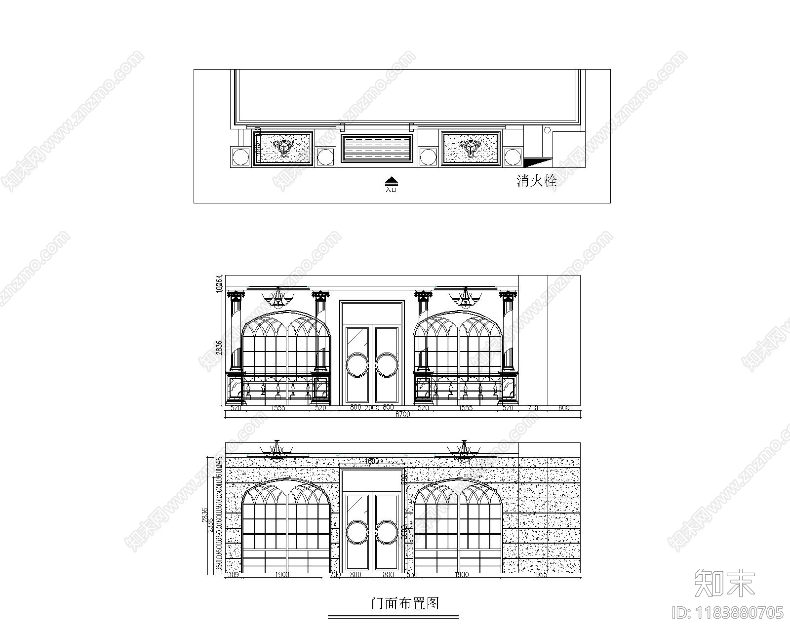 美式其他商业空间cad施工图下载【ID:1183880705】