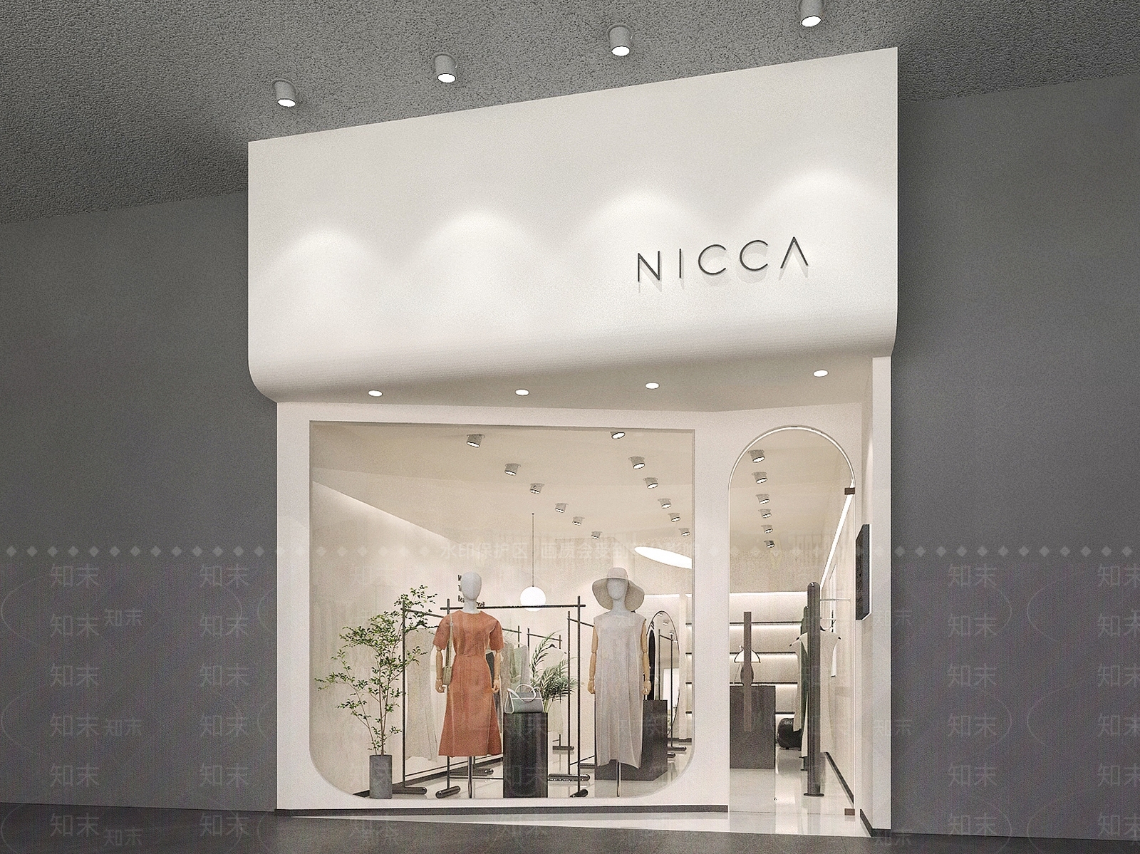 现代服装店3D模型下载【ID:1183886534】