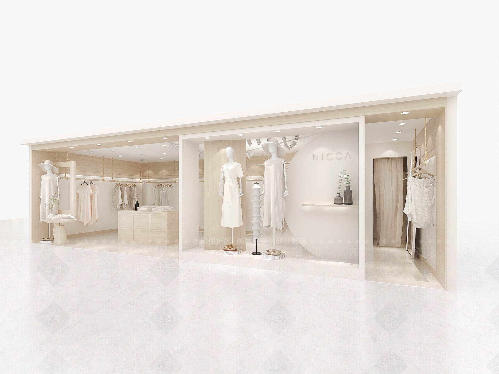 现代服装店3D模型下载【ID:1183887394】