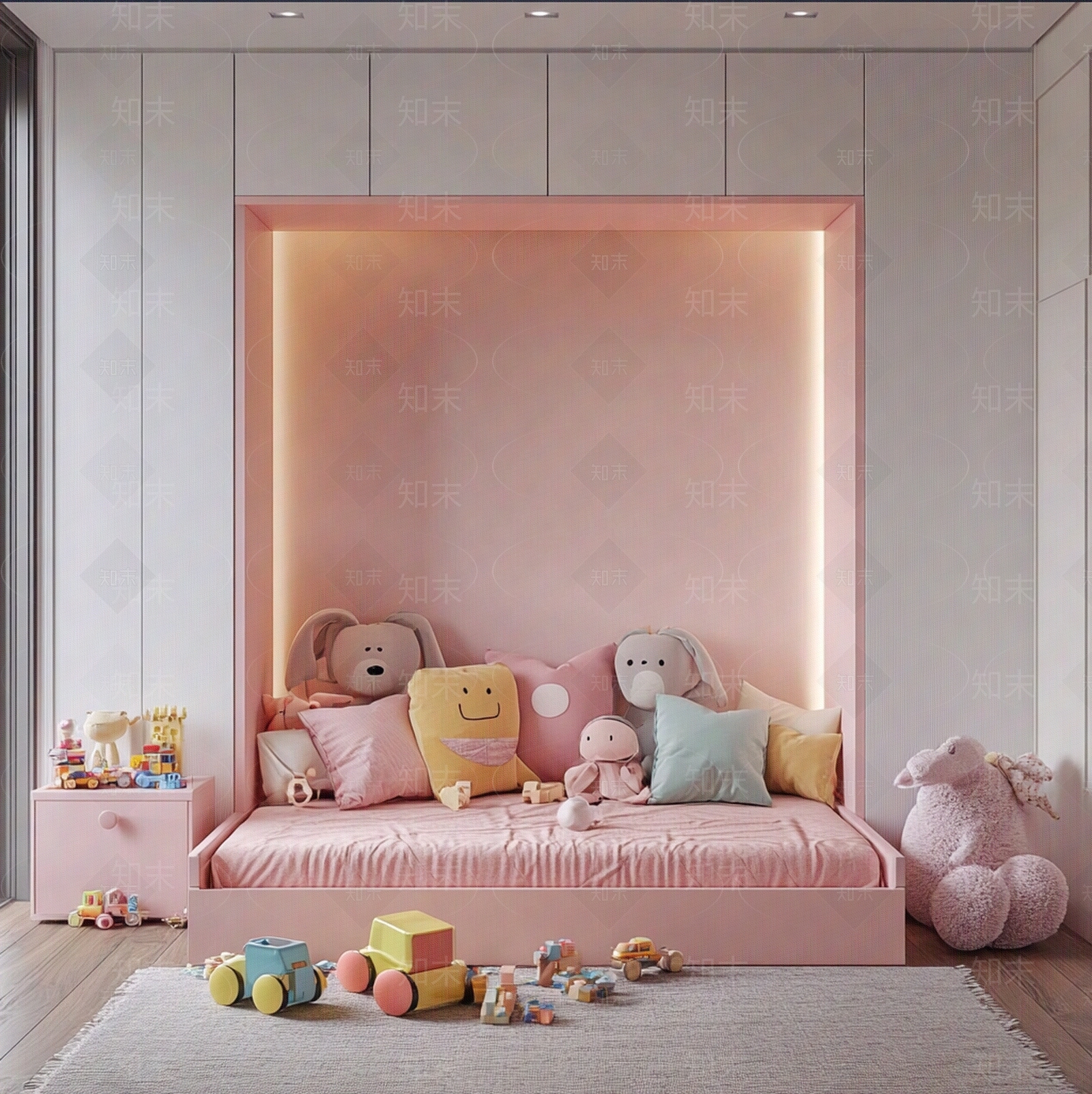 现代卧室贴图下载【ID:1183889292】