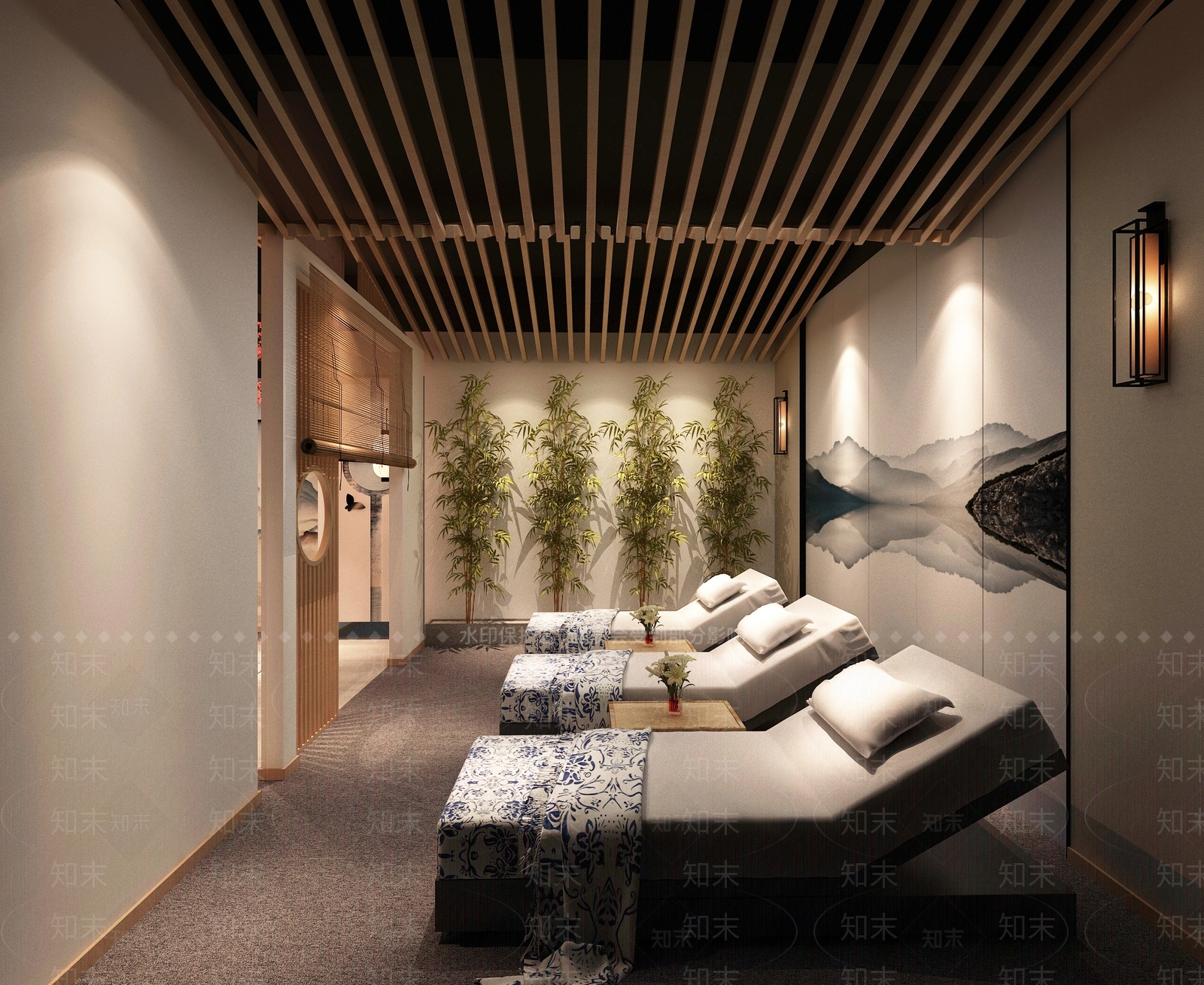 新中式足浴店3D模型下载【ID:1183891973】