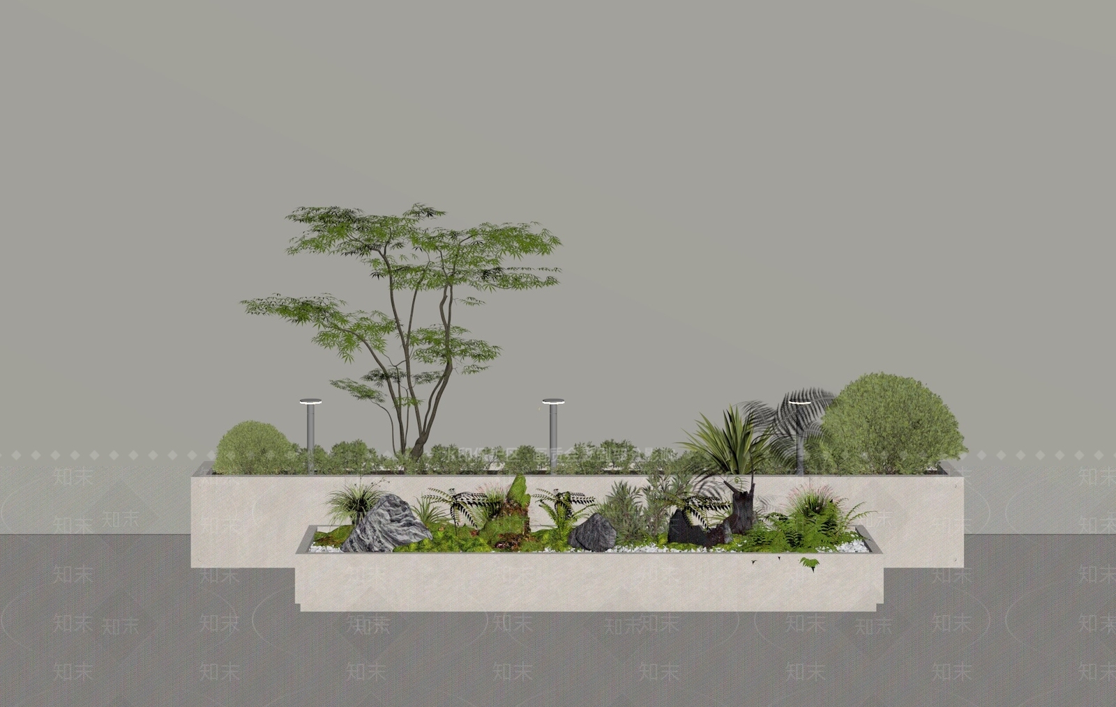 植物组合SU模型下载【ID:1183891989】