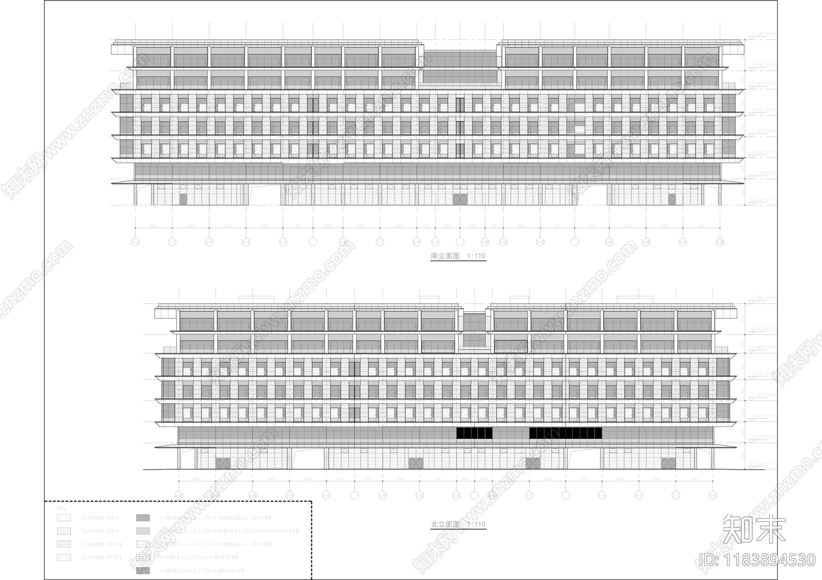 幕墙结构施工图下载【ID:1183894530】