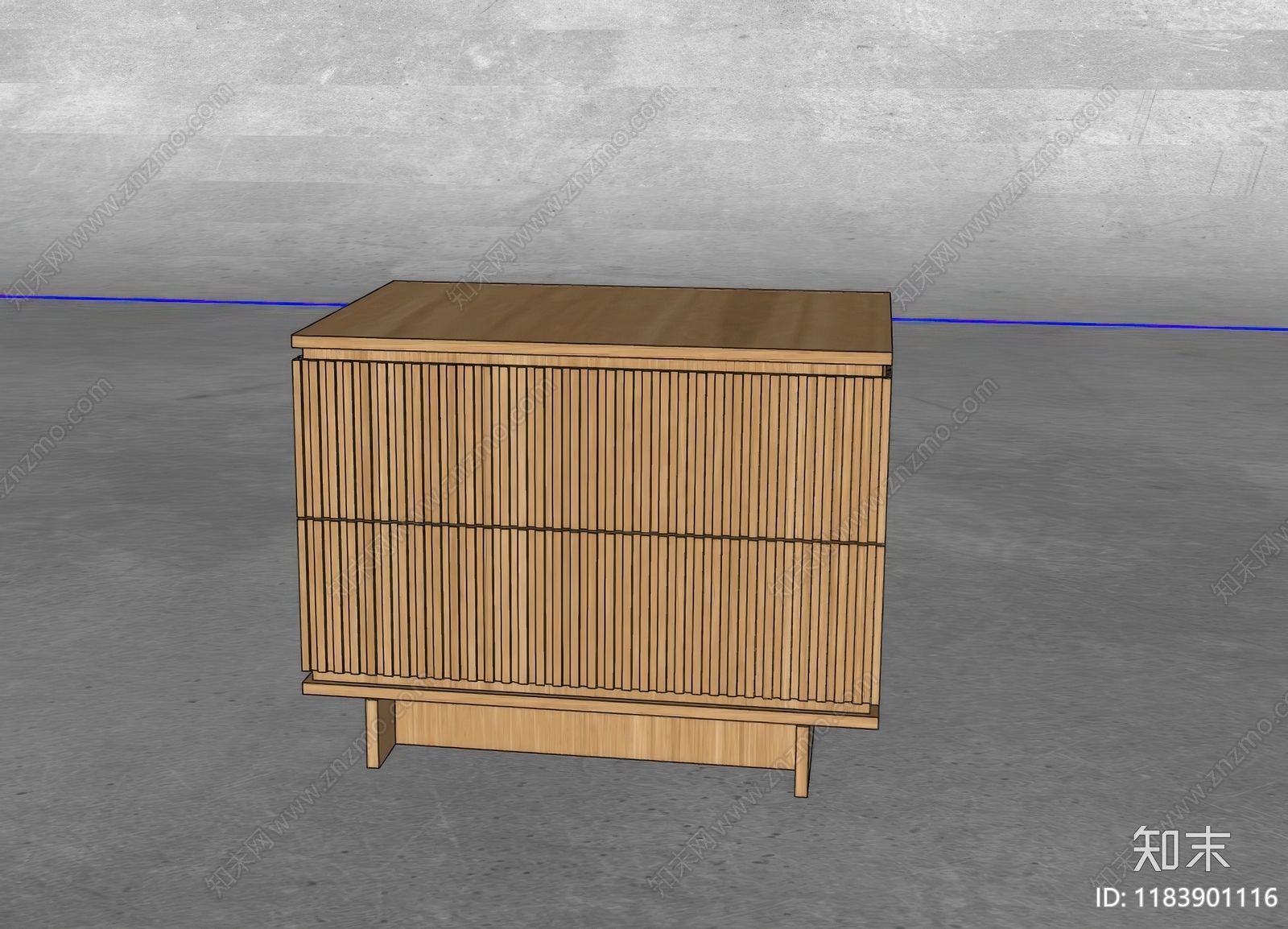 现代床头柜SU模型下载【ID:1183901116】