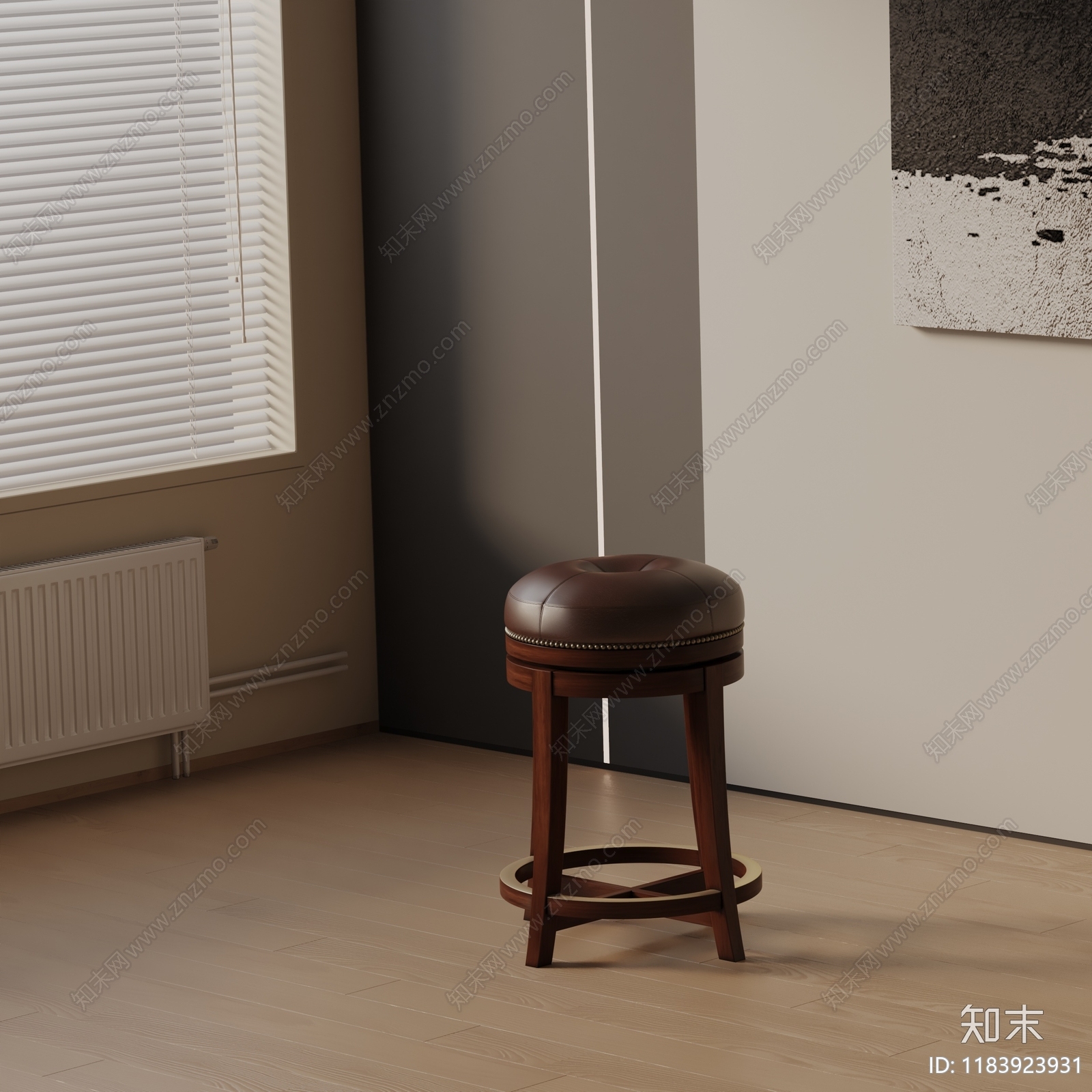 现代吧椅3D模型下载【ID:1183923931】