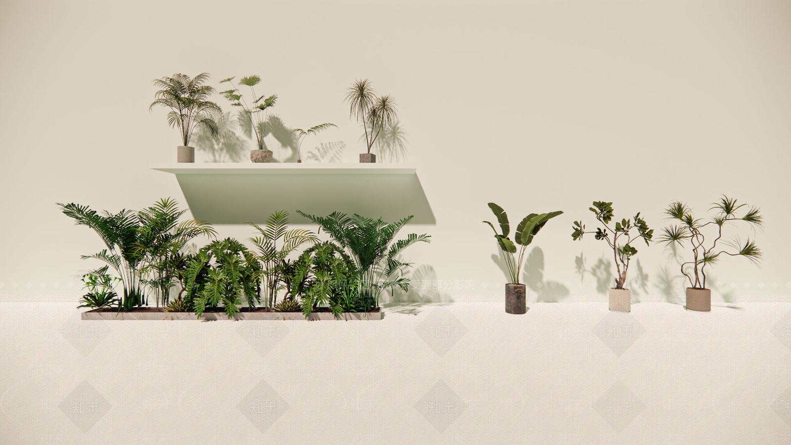 植物组合SU模型下载【ID:1183924520】