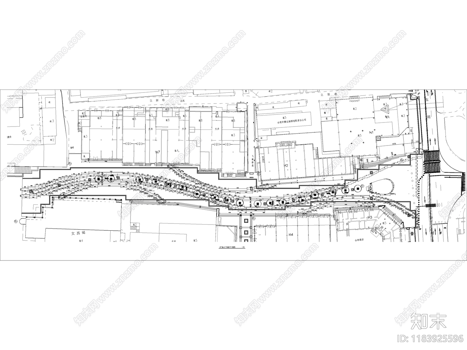 现代商业街景观cad施工图下载【ID:1183925596】