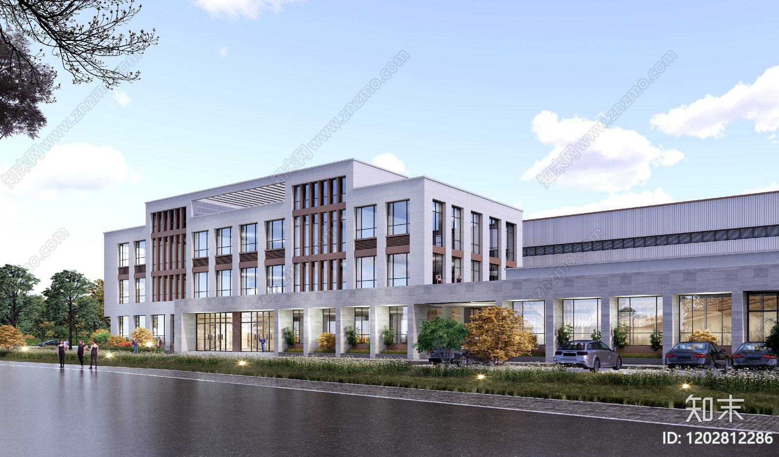 现代极简厂房施工图下载【ID:1202812286】