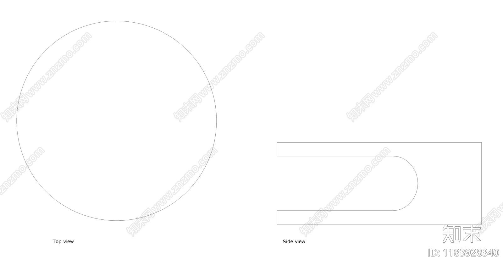现代桌椅施工图下载【ID:1183928340】