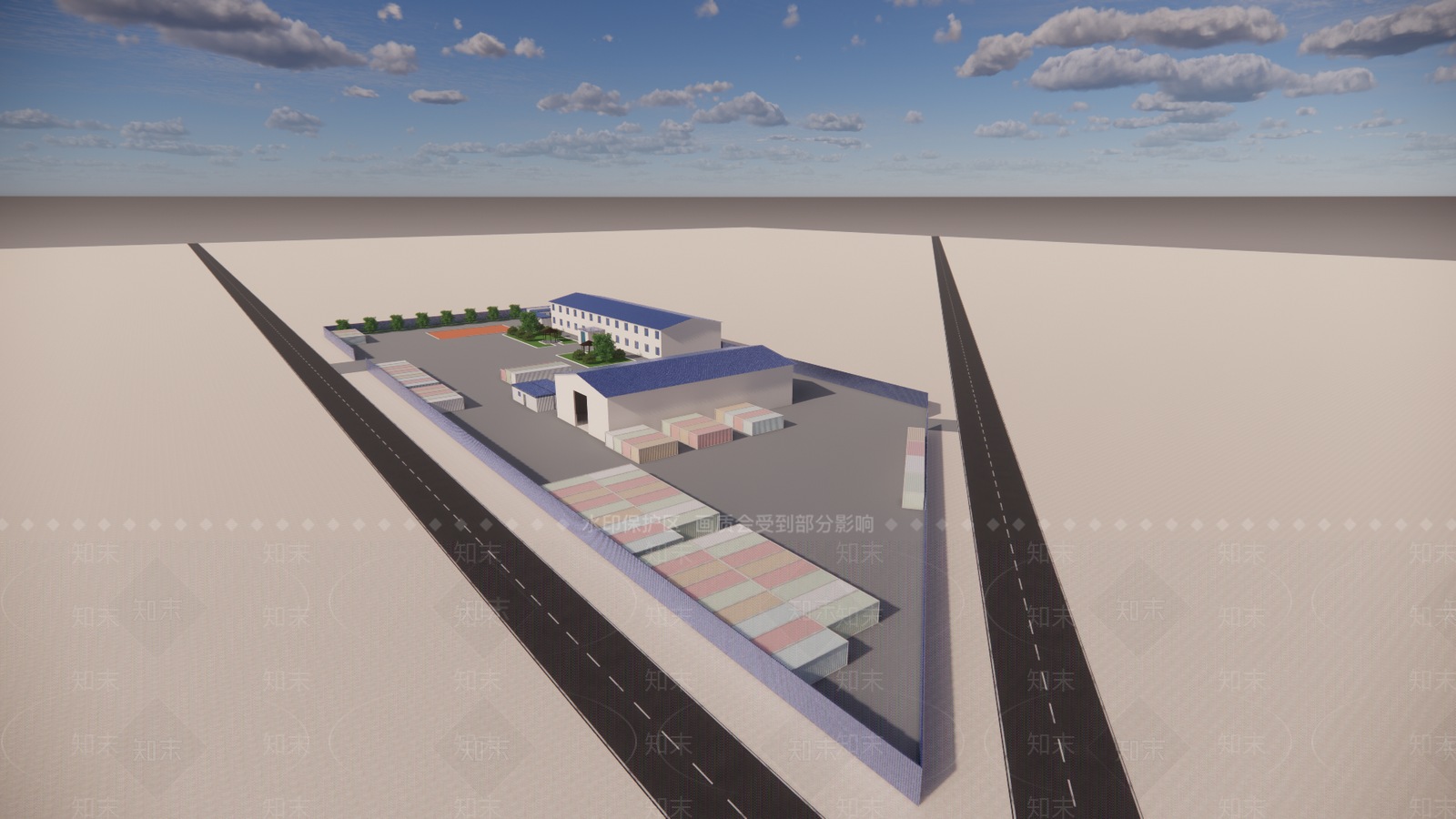 现代厂房SU模型下载【ID:1184242586】