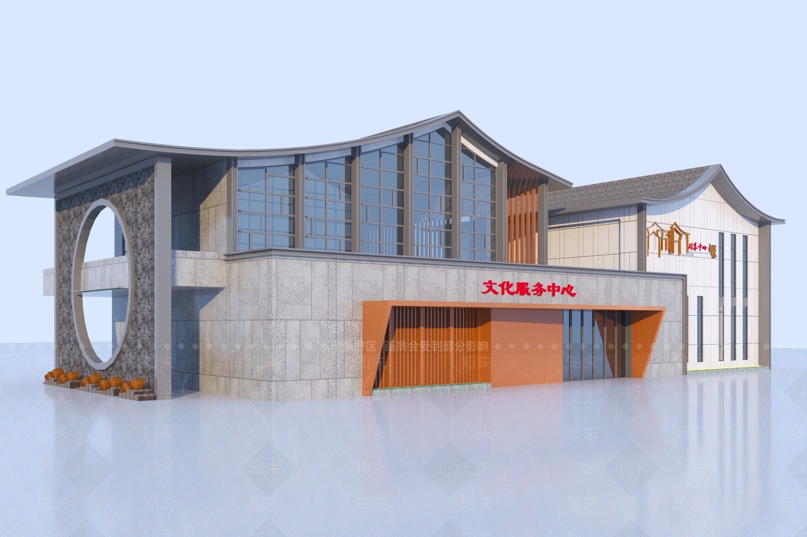 新中式其他公共建筑3D模型下载【ID:1183935490】