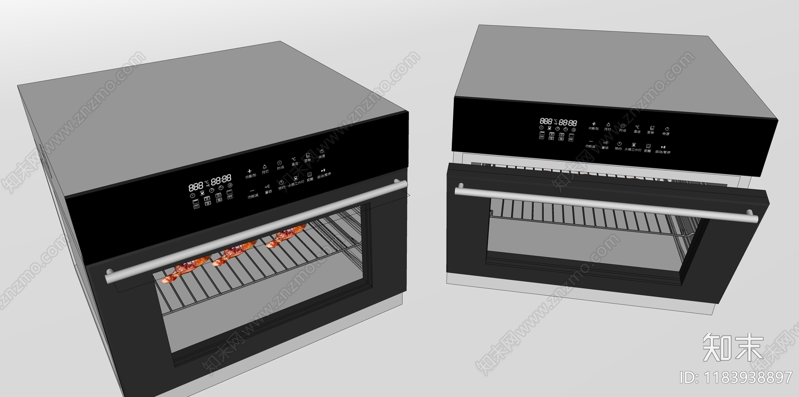 烤箱SU模型下载【ID:1183938897】