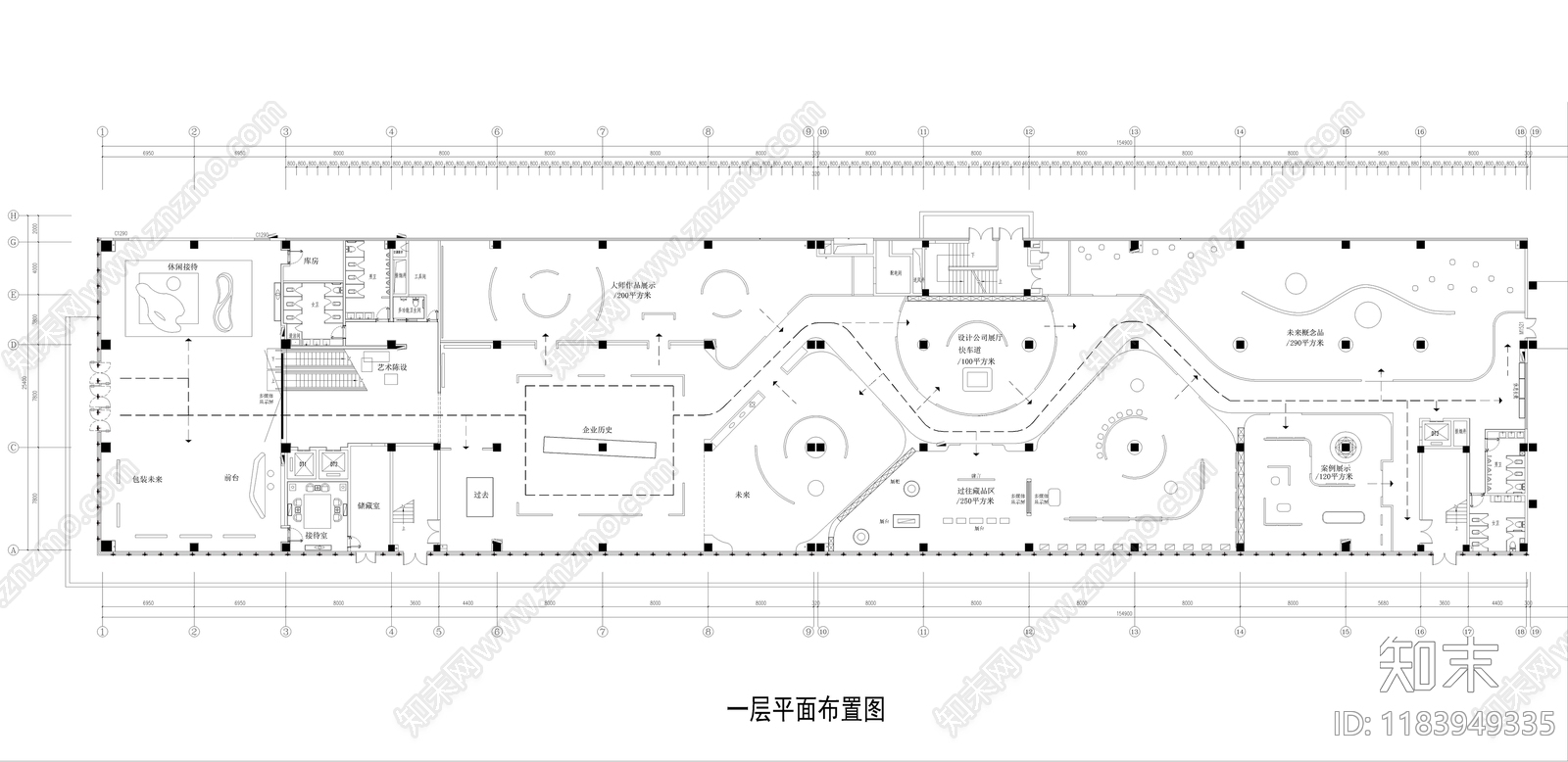 现代展厅施工图下载【ID:1183949335】