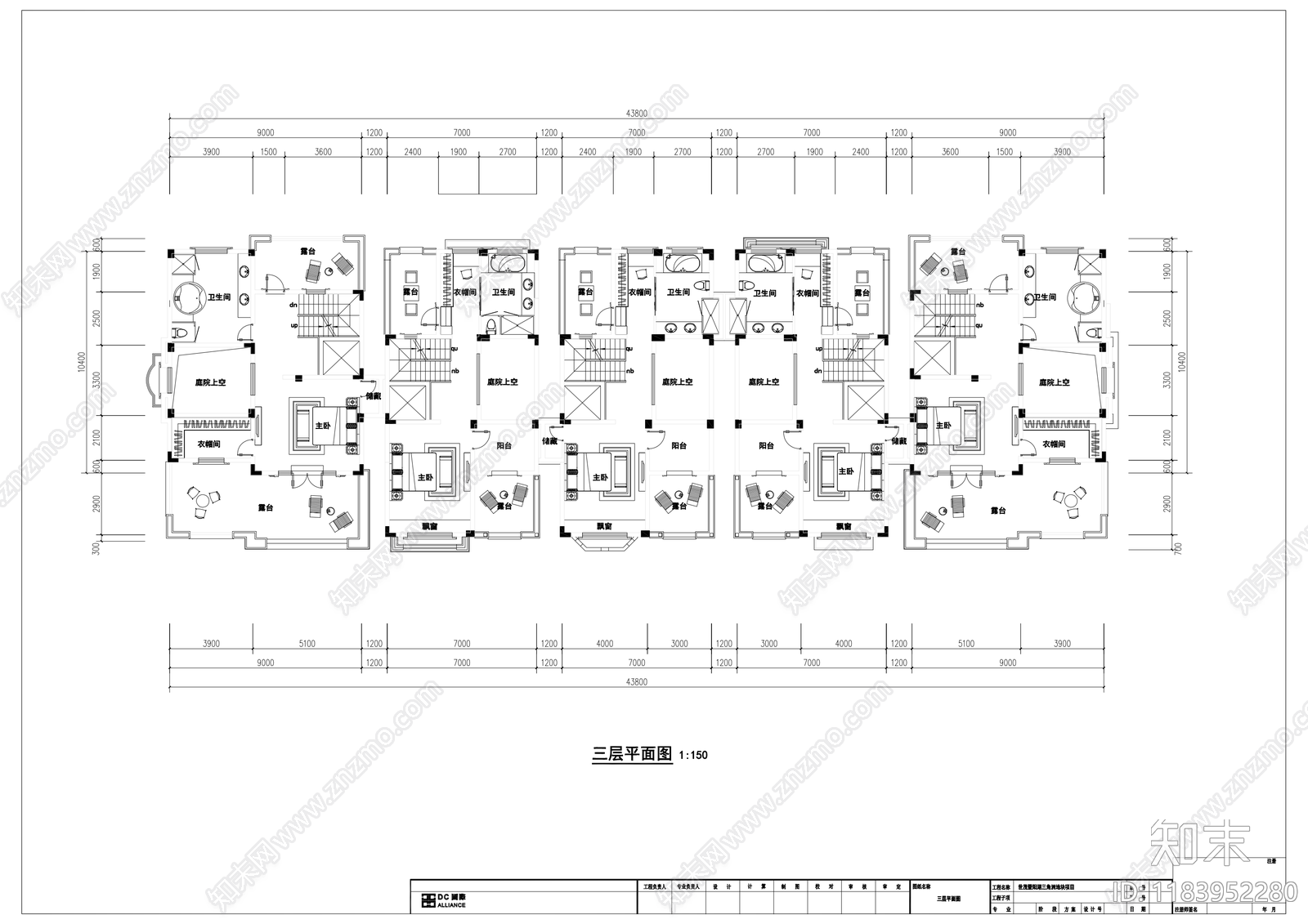 欧式别墅建筑cad施工图下载【ID:1183952280】