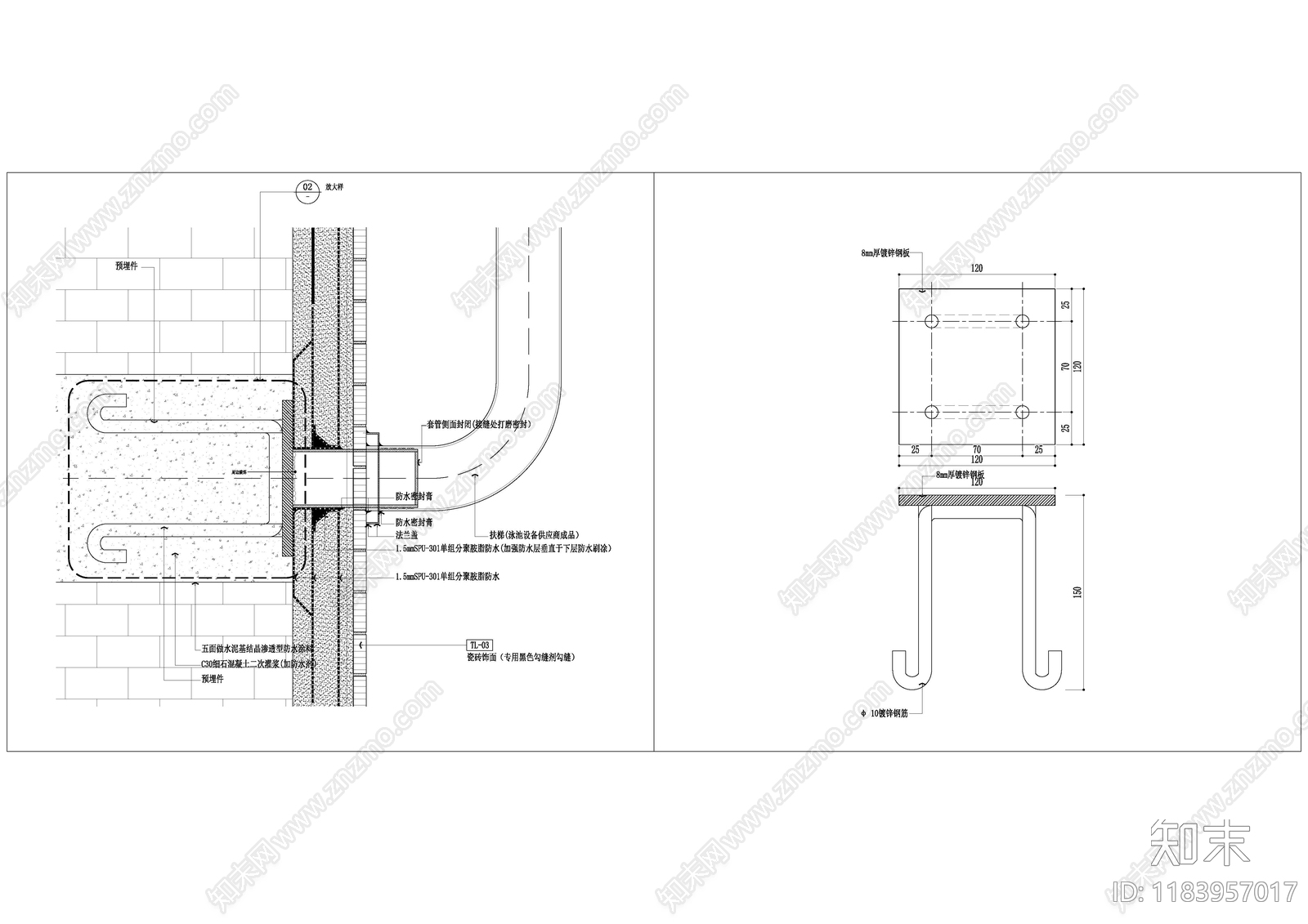 现代中式其他室内工艺节点cad施工图下载【ID:1183957017】