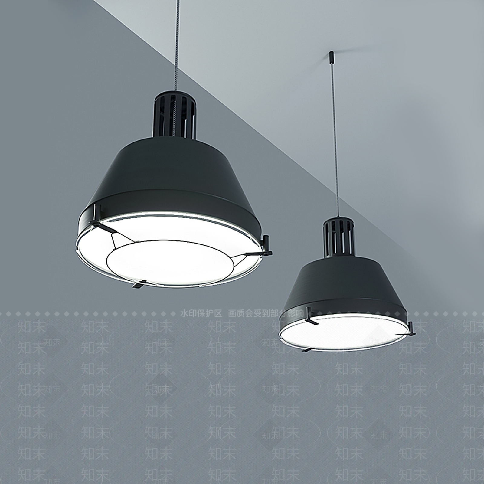 工业吊灯3D模型下载【ID:1183960258】