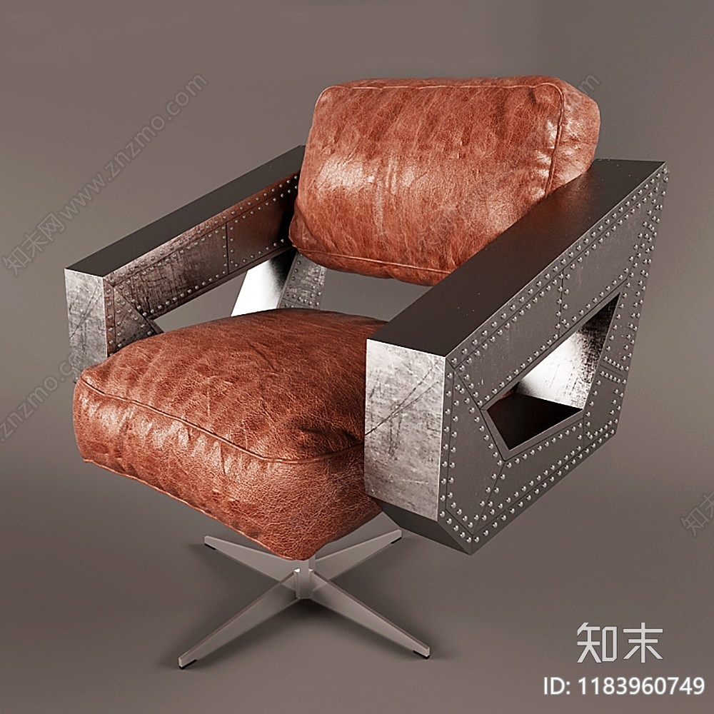 工业休闲椅3D模型下载【ID:1183960749】