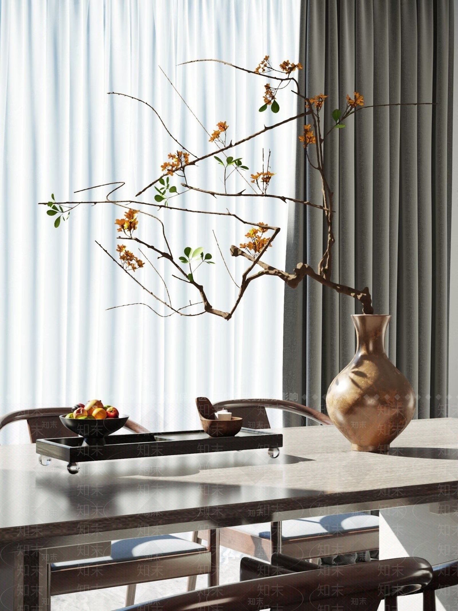 新中式玉石摆件3D模型下载【ID:1183965587】