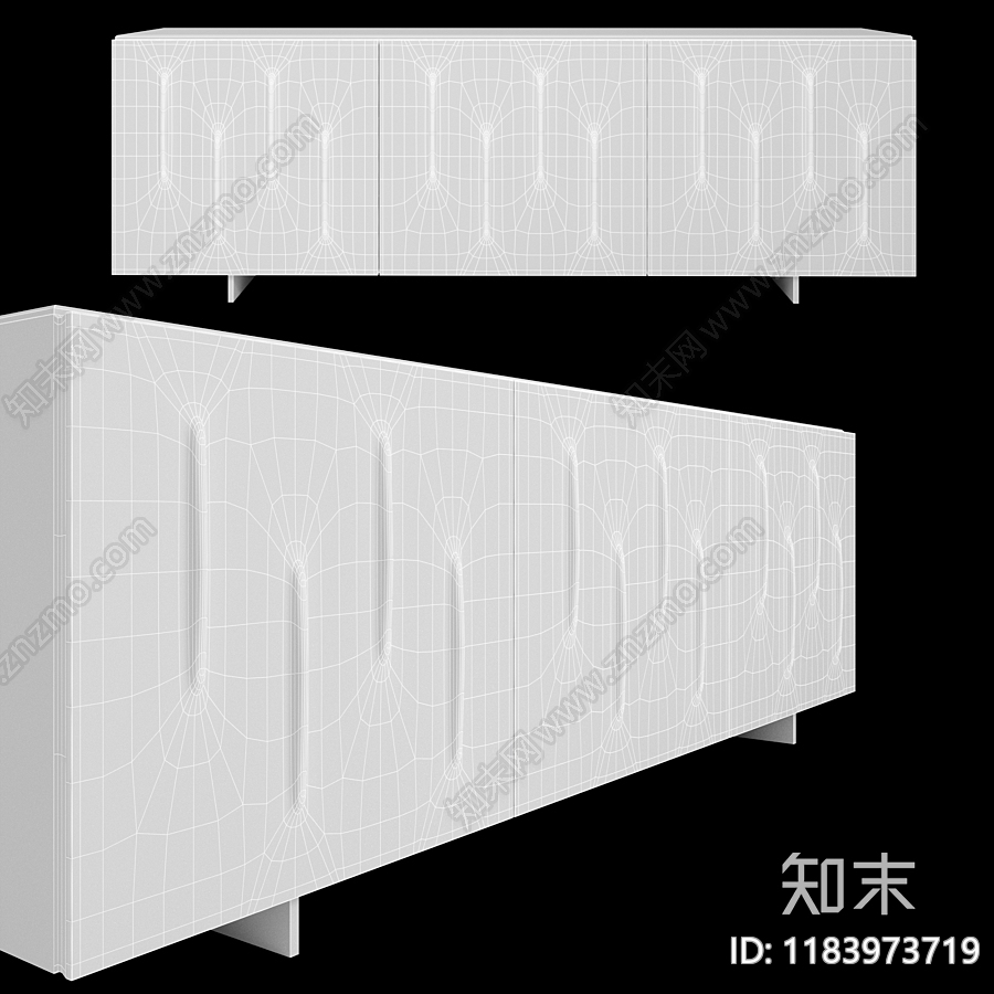 现代储物柜3D模型下载【ID:1183973719】