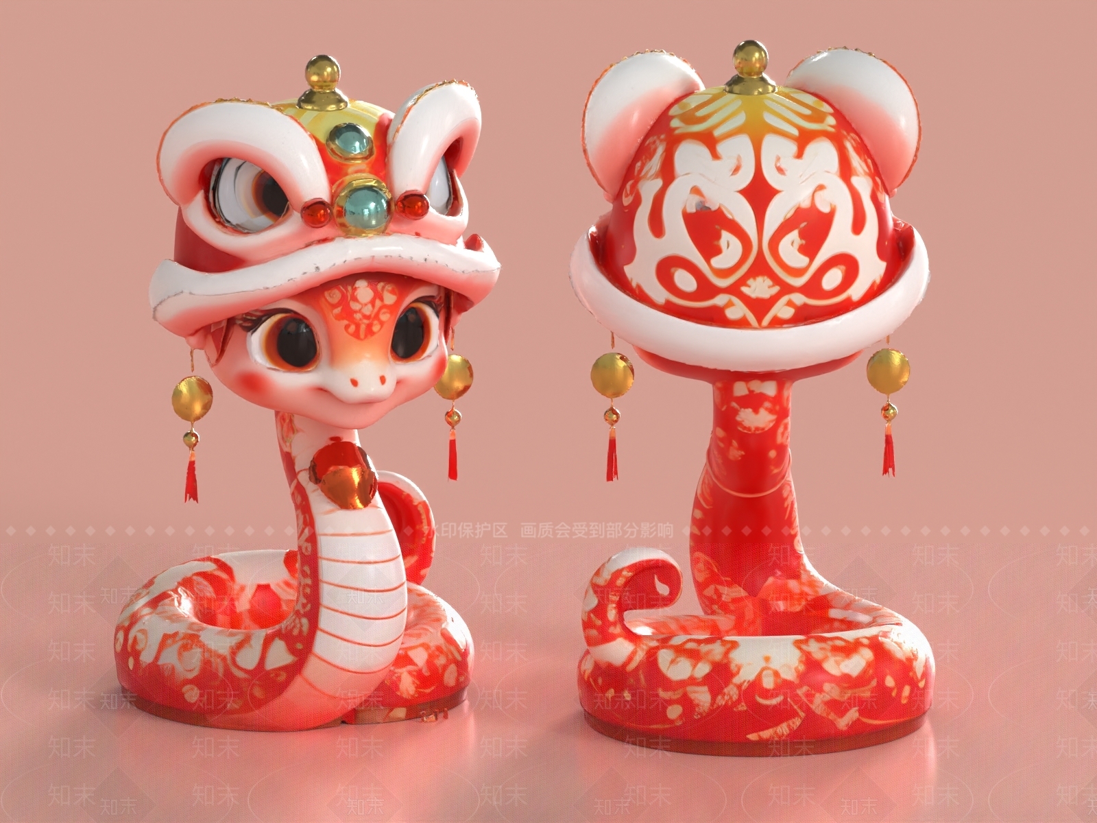 中式美陈3D模型下载【ID:1183974969】