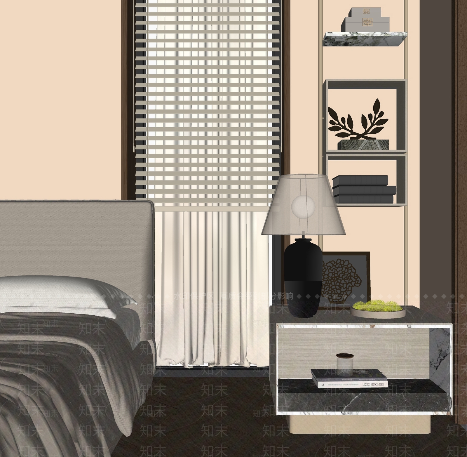 现代置物架SU模型下载【ID:1183976712】