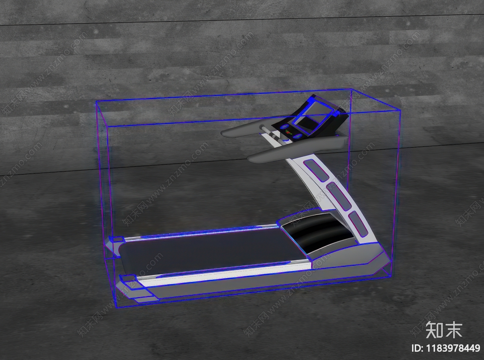 跑步机SU模型下载【ID:1183978449】
