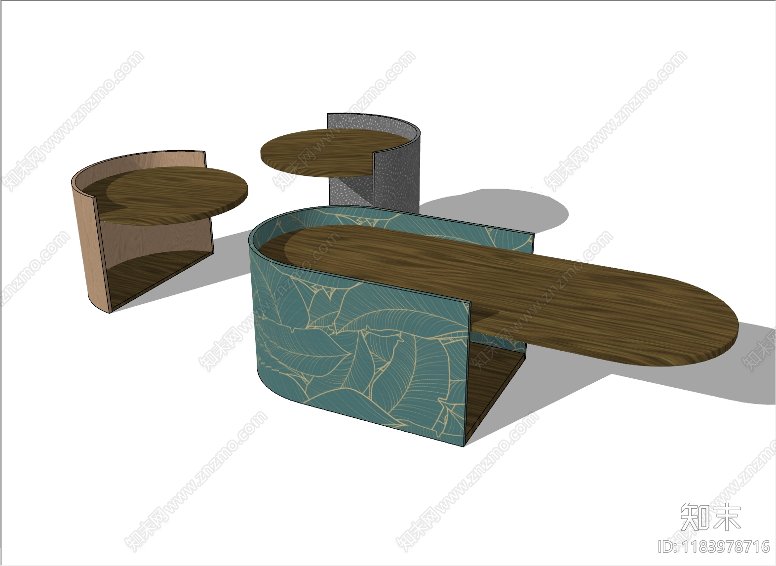 现代其他桌子SU模型下载【ID:1183978716】