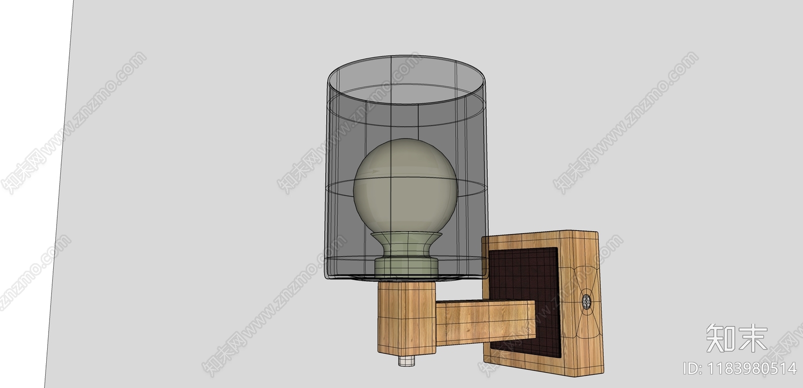 现代壁灯SU模型下载【ID:1183980514】