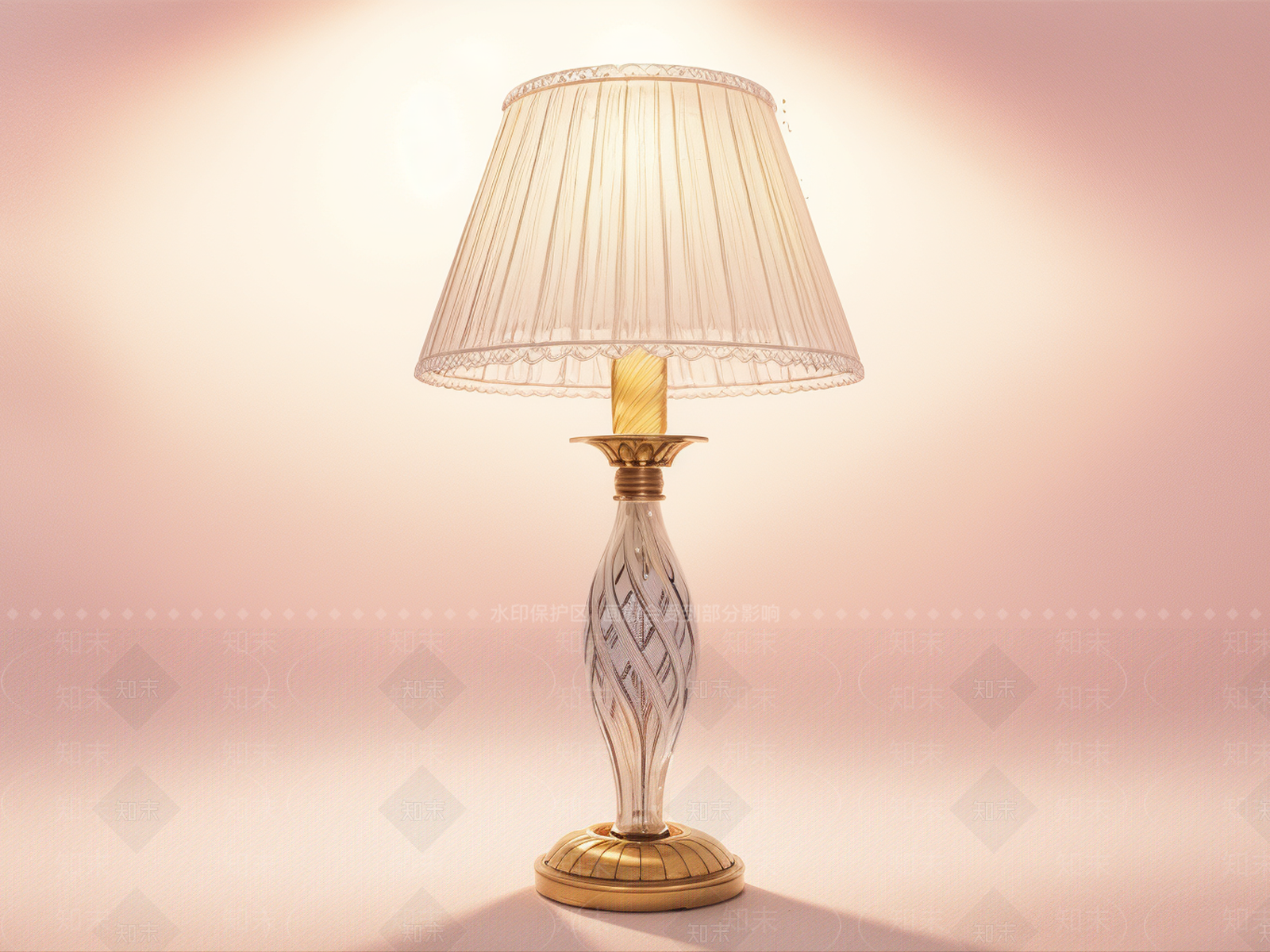 欧式台灯SU模型下载【ID:1183985755】
