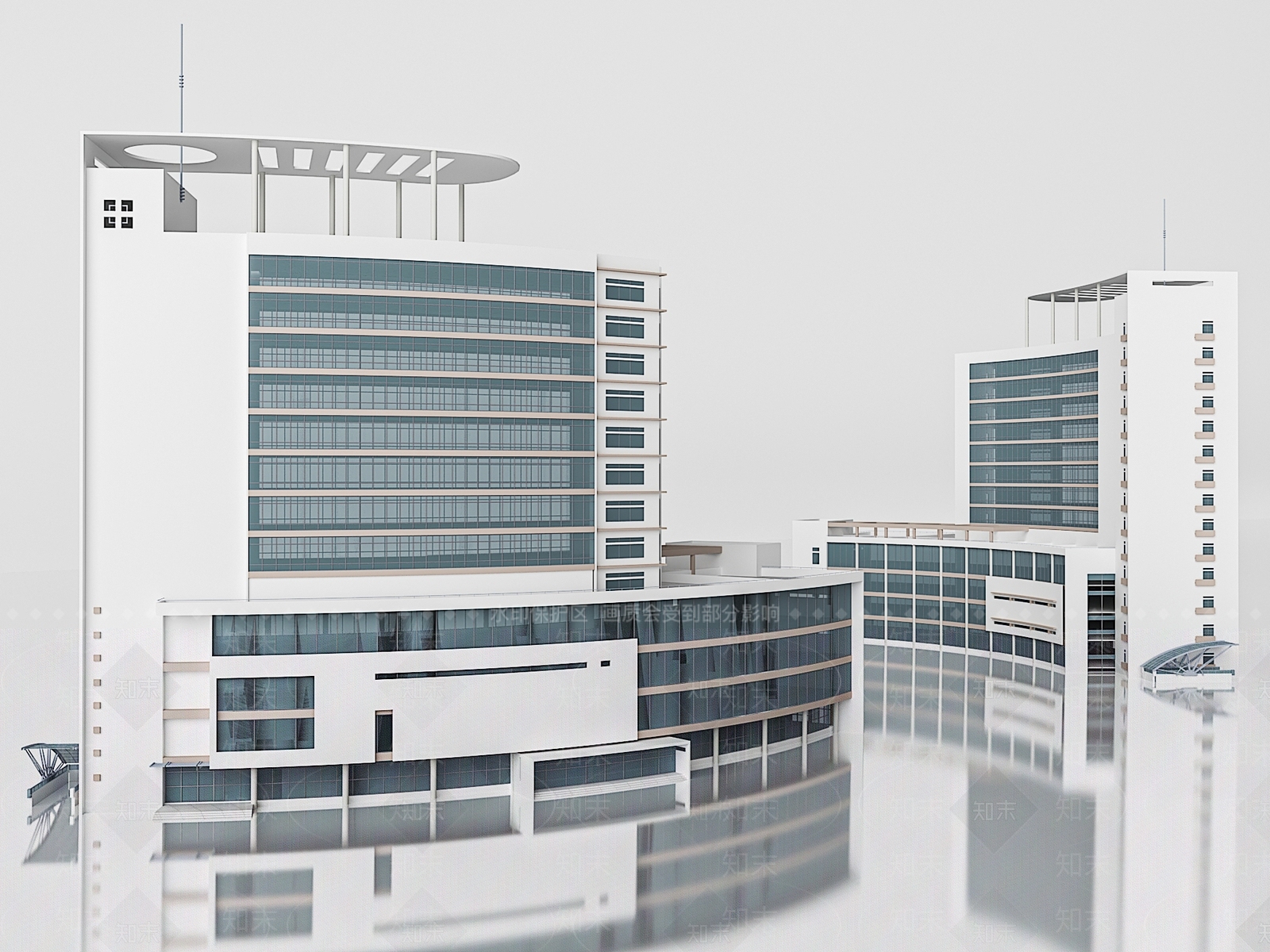 现代办公楼3D模型下载【ID:1183987685】
