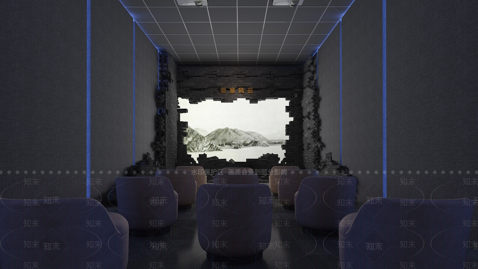 现代电影院3D模型下载【ID:1183989180】