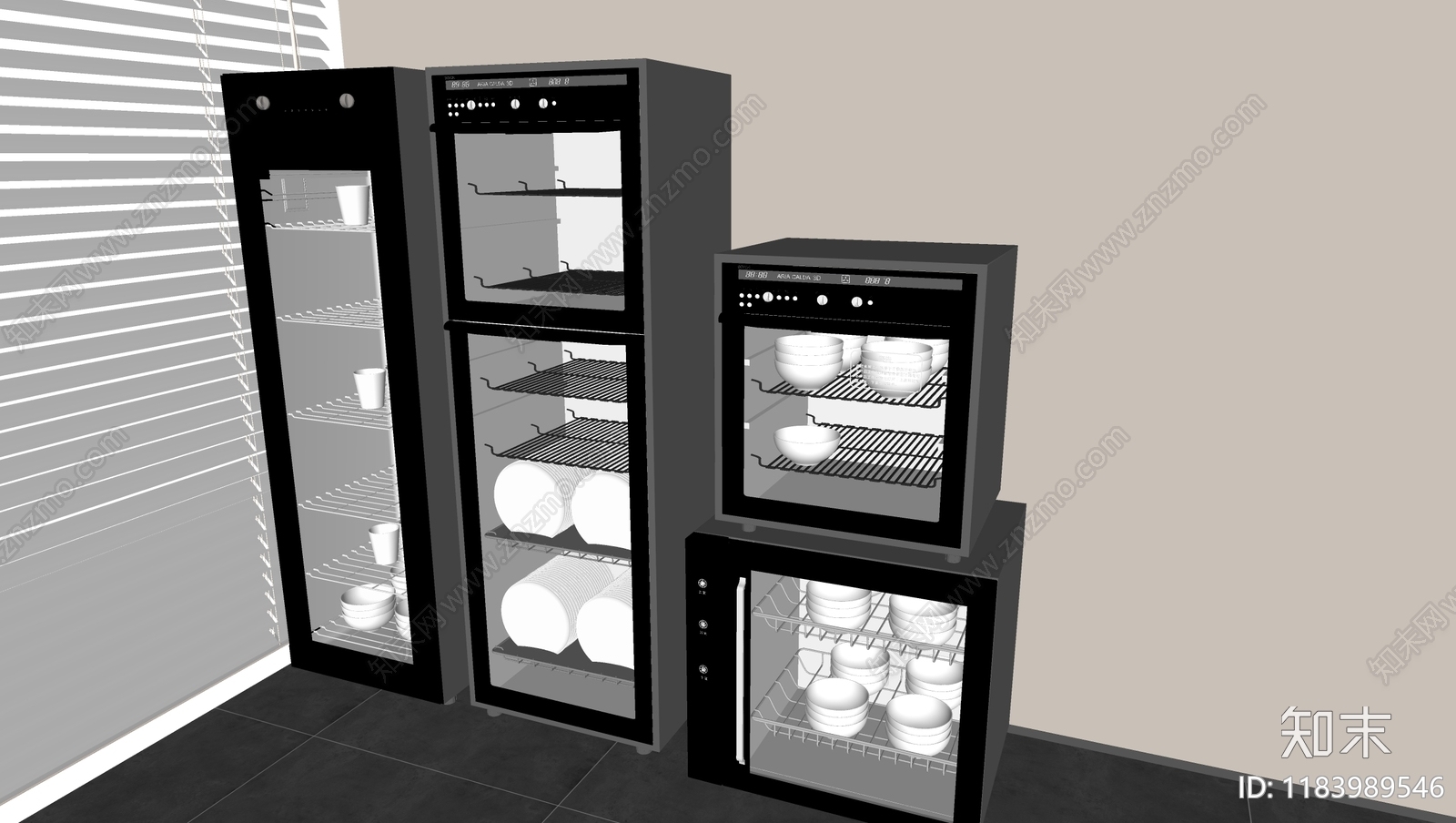 消毒柜SU模型下载【ID:1183989546】