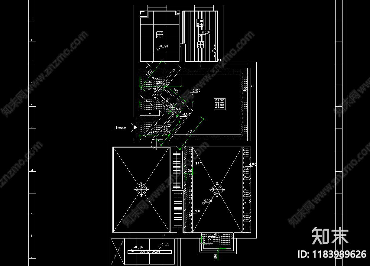 现代简约住宅楼建筑cad施工图下载【ID:1183989626】