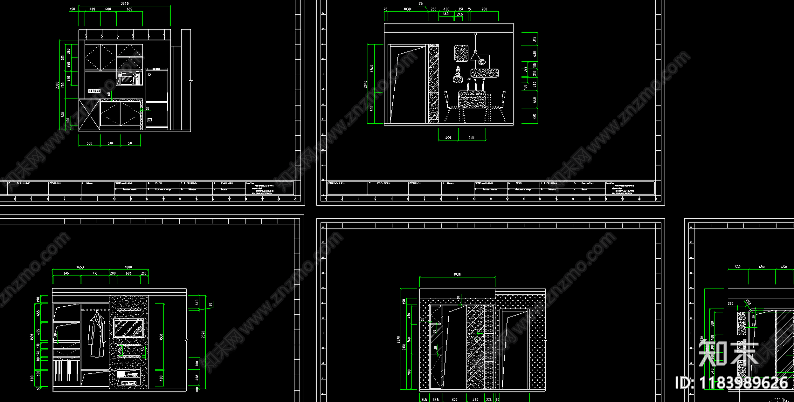 现代简约住宅楼建筑cad施工图下载【ID:1183989626】