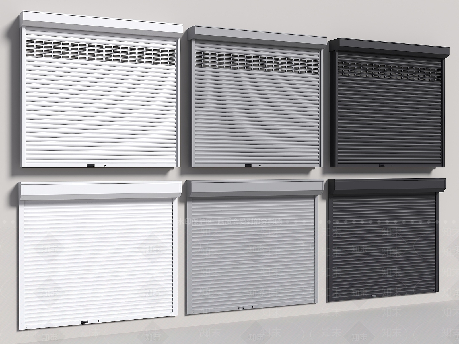 现代卷帘门SU模型下载【ID:1183991110】