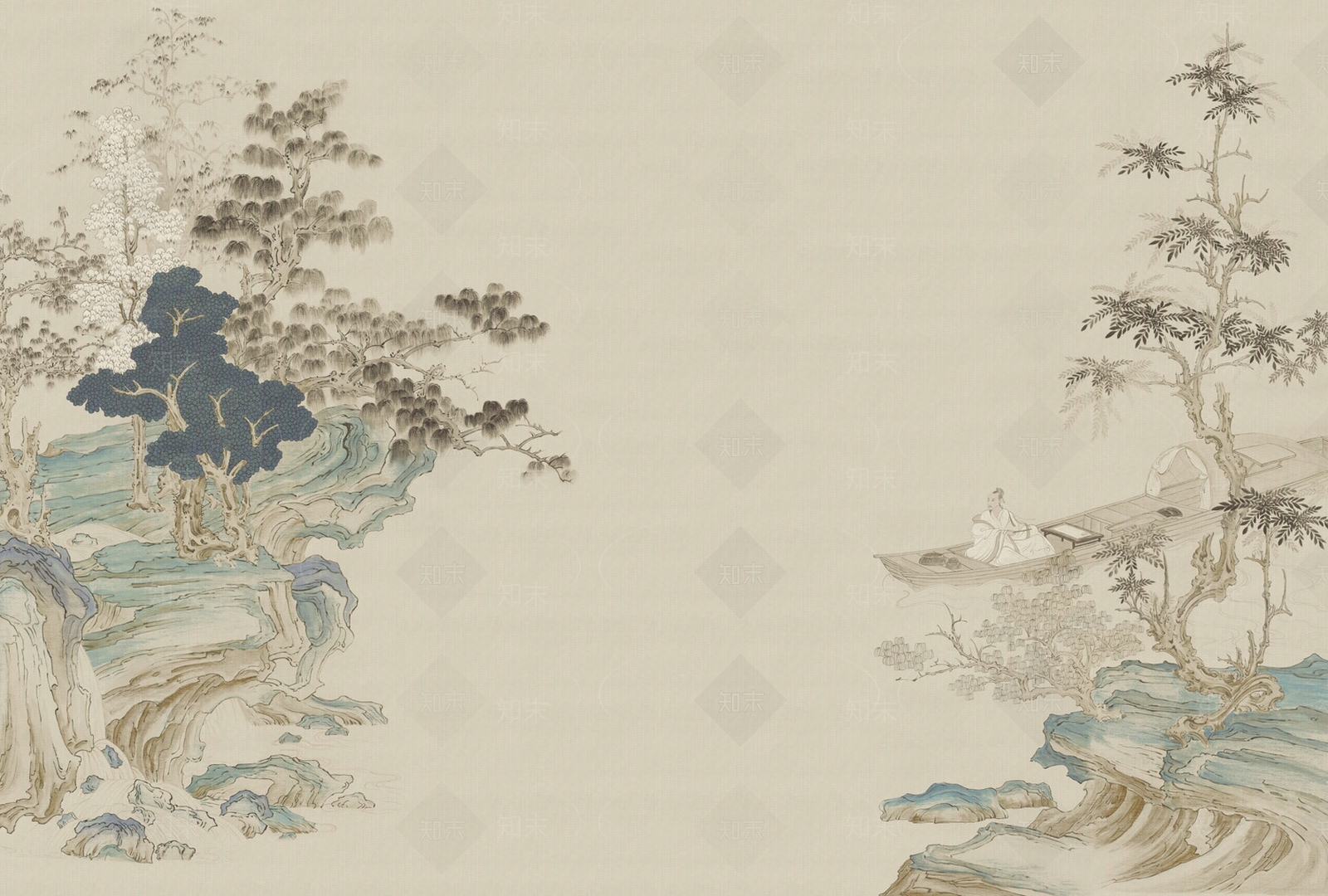 新中式中式壁画贴图下载【ID:1183998471】