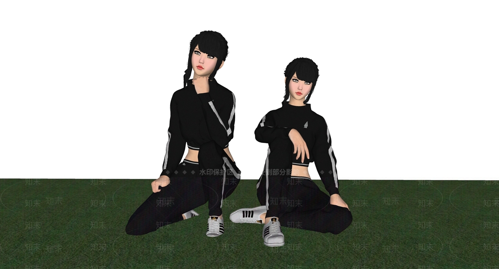 女人SU模型下载【ID:1184004879】